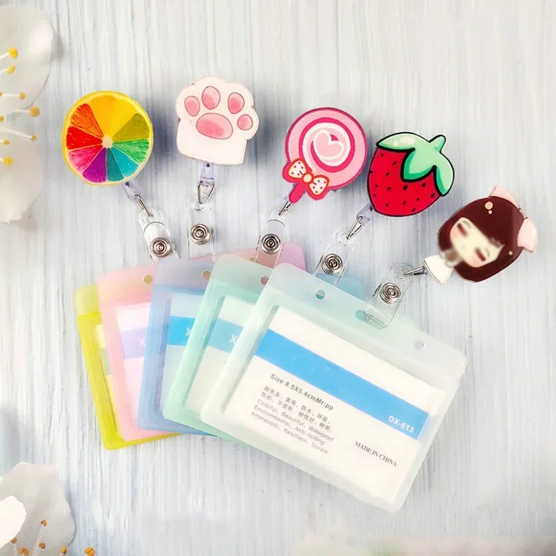 Mới Y Tá Bác Sĩ Có Thể Thu Vào Huy Hiệu Máy Ngang Phong Cách Học Sinh ID Thẻ Kinh Doanh Làm Thẻ Huy Hiệu Đựng Vật Dụng Văn Phòng