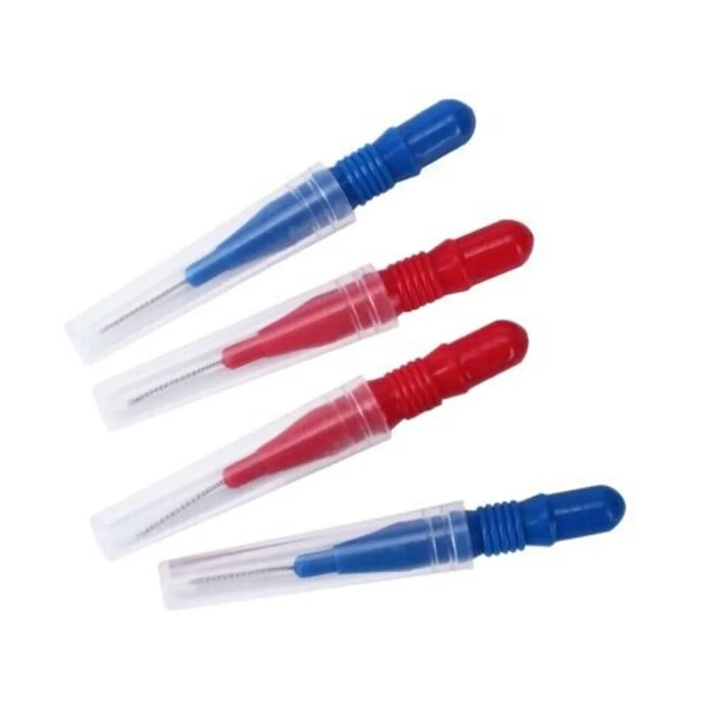 10 Pcs 치간 칫솔 추천 Flosser 이쑤시개 클리너 교정기 브러쉬 Flossing 위생 브러시 청소 도구 2 5mm 3mm