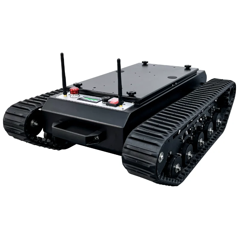 50kg Load TR500 Tank Car chassis 8cm Rubber Track Assembled Shock Absorption Suspension system FOR STM32 Programmable Robot Kit