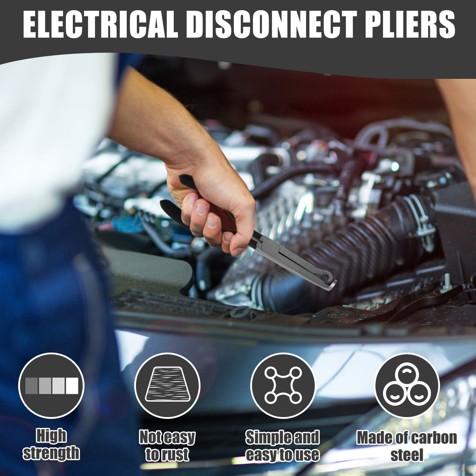 Ferramenta de desconexão elétrica automática, alicate multiuso de remoção de conector elétrico para carro, motocicleta, ferramentas de reparo automotivo