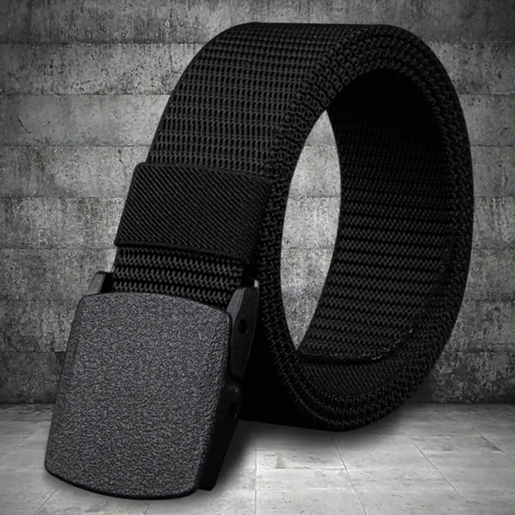 Cinturón ajustable con hebilla exquisita para hombre, cinturón vaquero ligero que combina con todo, cinturón cómodo para uso diario