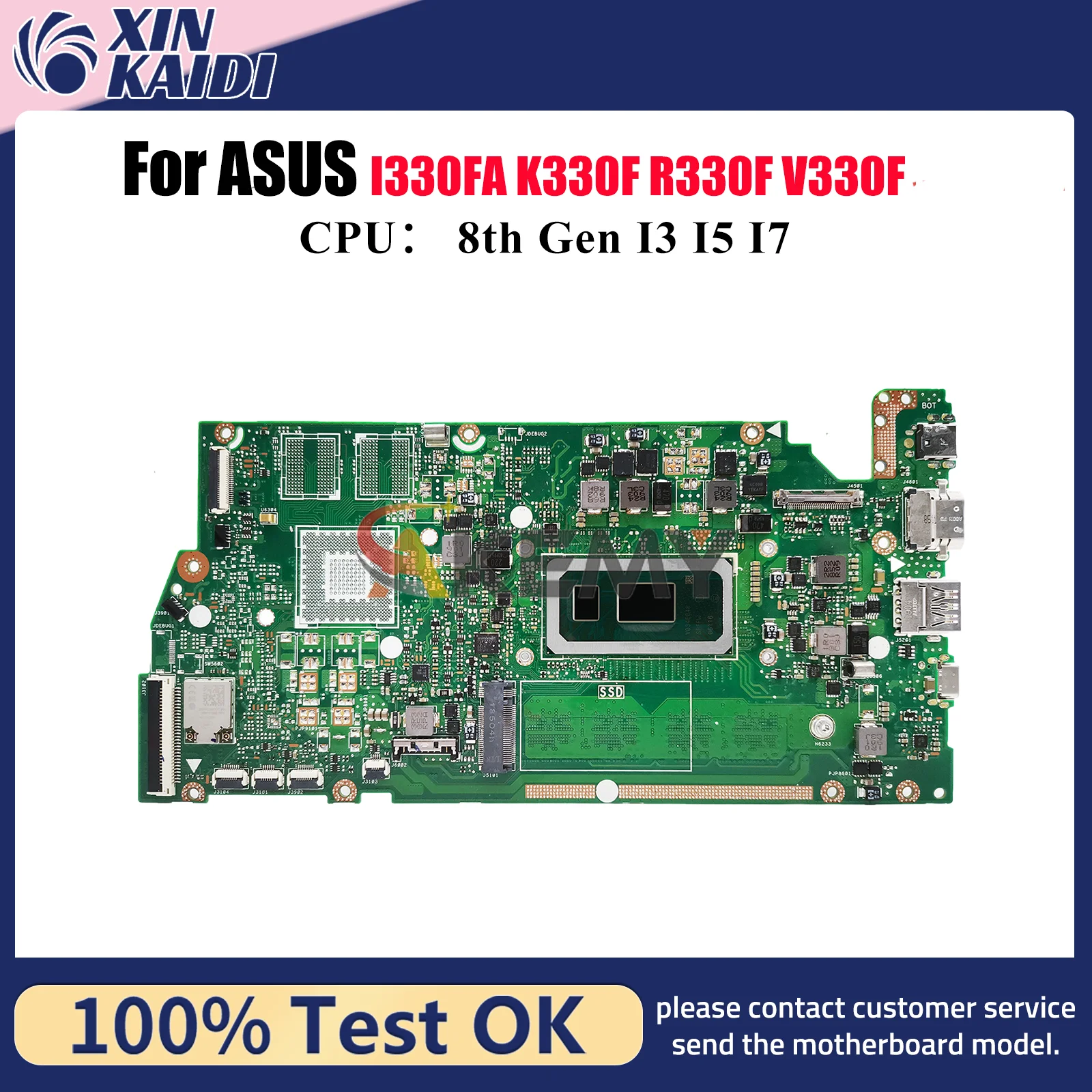 Motherboard Laptop X330FA Untuk ASUS VivoBook K330F X330F V330F X330FL S330F I330FA X330FN R330F Mainboard Dengan CPU I3 I5 I7 stk
