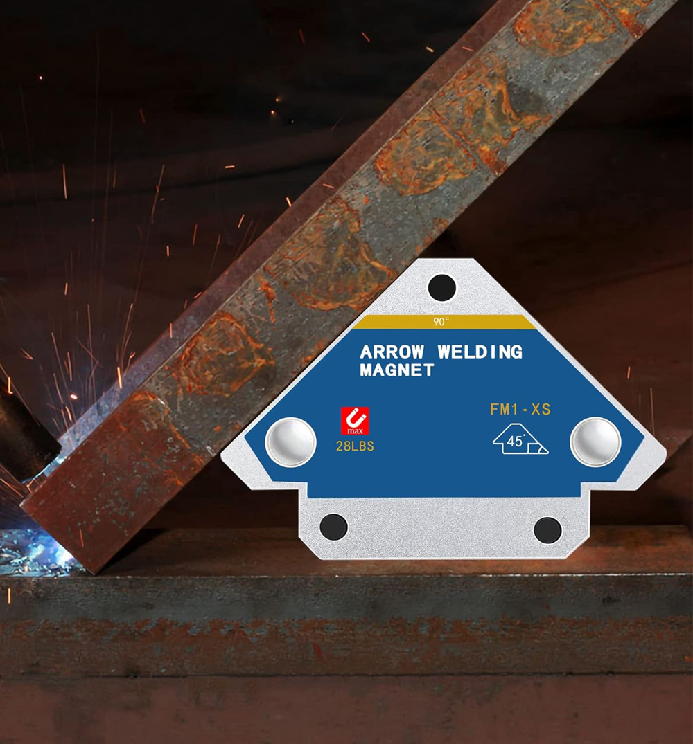 4pcs 28 lbs Welding Magnetic Welding Fixer 45° 90° 135° Multi-angle Magnet Weld Positioner Ferrite Auxiliary Locator Tools