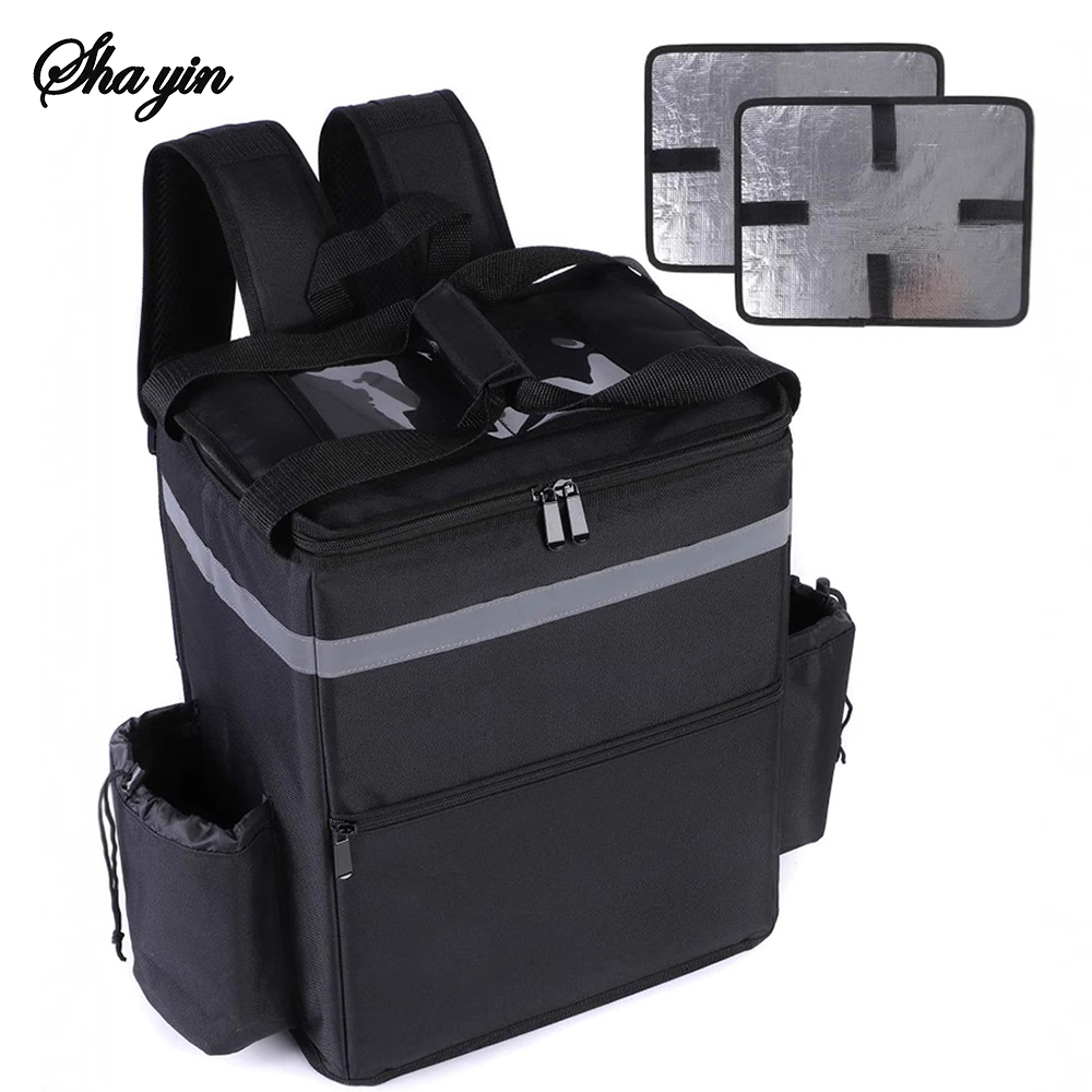 Mochila de entrega aislada: bolsa térmica de entrega de alimentos para conductores, mochila para llevar y comestibles de gran capacidad de 30 litros