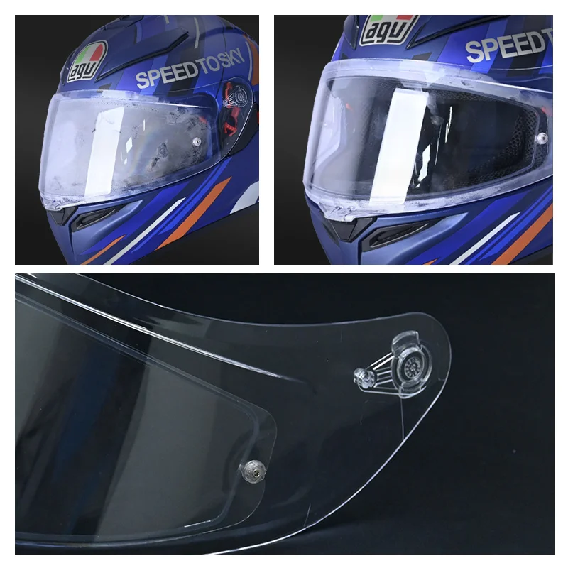 Motocicleta Capacete Visor Lens Shield Óculos, Full Face Pin Acessórios, AGV, K5, K5S, K5-S, K3SV, K1, K1S, Compact, ST