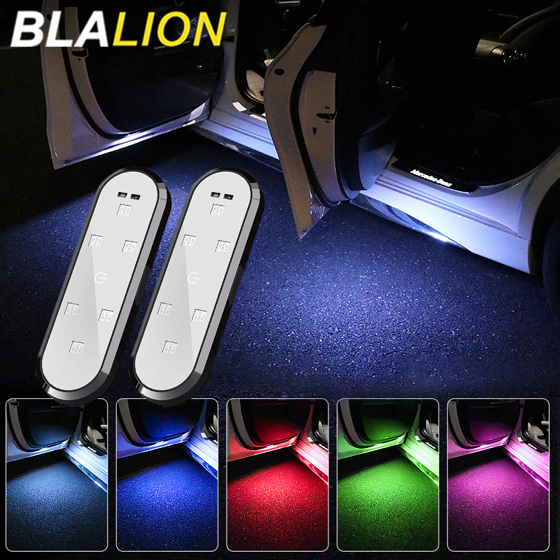 BLALION – feux de porte de voiture LED, lumière de bienvenue, contrôle magnétique, chargement USB, porte ouverte automatique, lampe de signalisation d'urgence Anti-collision sûre
