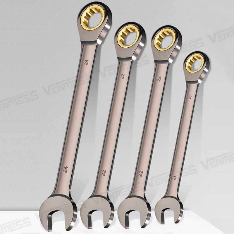 Универсальный Метрический Рожковый Ключ С Храповым Механизмом Комбинированный Торцевой Ключ Инструмент Для Ремонта Кольцевых ...