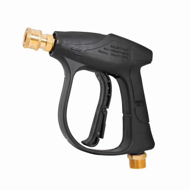 Pistola corta de alta presión para lavado de coches, pistola de agua de pulverización, limpiador de coche, boquilla de conexión rápida de 1/4 ", recién llegado