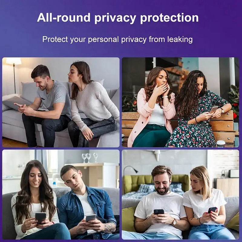 Protector de pantalla antiespía de cubierta completa de 5 uds para iPhone 17 16 12 13 14 15 PRO MAX 14 Plus vidrio templado privacidad 15 Plus 16 Pro Max