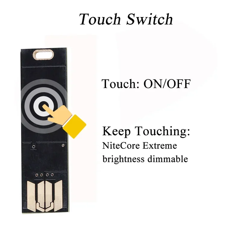 Mini USB Card Light Touch Double-sided Camping Night Light 6 LED Keychain Night Light 1W 5V Dimming Pocket Reading Book Light