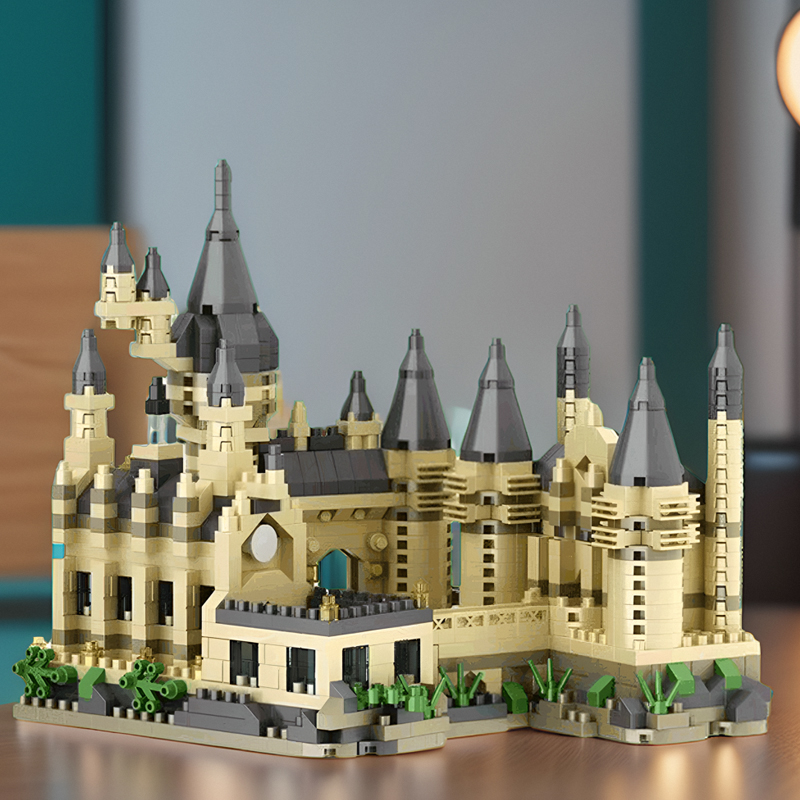 1563. Zeer realistische Magic Academy-bouwsteenset bevat prachtige ontwerpen van toren, bibliotheek en klaselementen en Su