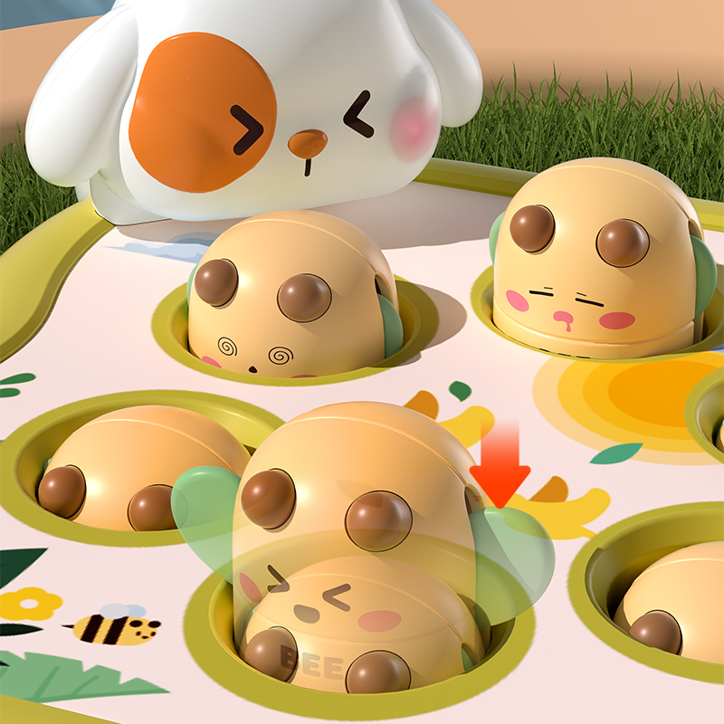 Baby Mole Hammer Whack ของเล่นเด็กน่ารักสัตว์มือกระทบเสียงการศึกษา Sensory พัฒนาของเล่นสําหรับ 3 ปีเด็กของขวัญ