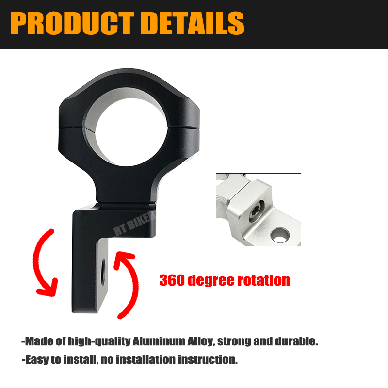 1PC Motorcycle LED Headlight Bracket Mount Clamp 22mm 25mm Fork Tubes Motorcycle Headlight Bracket For BMW For HONDA For Yamaha