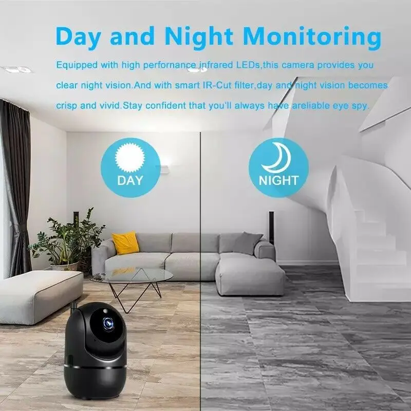 IP-Kamera ycc365 plus Smart Home 1080p HD-Sicherheit Auto-Tracking-Netzwerk drahtlose Infrarot-Überwachung Nachtsicht-WLAN-Kamera