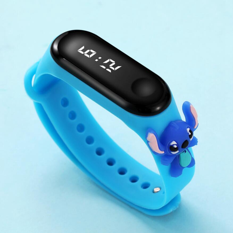 어벤저 스 애니메이션 전자 시계 스파이더 맨 아이언 맨 캡틴 아메리카 방수 Led 손목 시계 어린이 선물