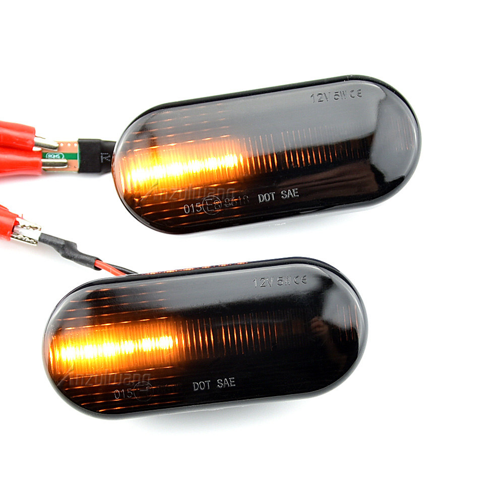 2 uds Led indicador lateral dinámico luz intermitente secuencial para VW Golf 3 4 MK3 MK4 Passat 3BG Polo 6N 9N Bora Vento