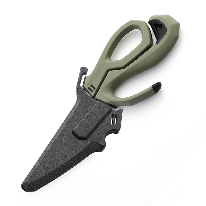 Tijeras de corte de pesca Premium, cocina resistente con cuchillas desmontables, tijeras multifunción de acero inoxidable para aves de corral