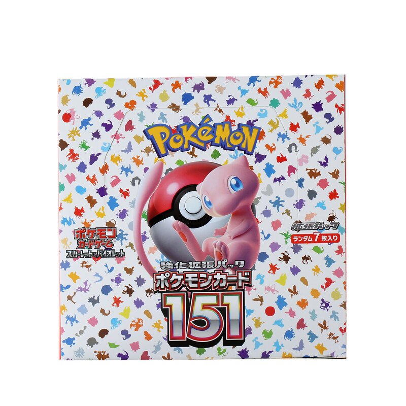 140 teile/schachtel Anime Pokemon Karte Scarlet Violet 151 Japan SV2a Version TCG Classics Expansion Booster Box Handelskarte Geschenke