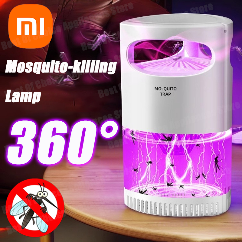 Xiaomi Лампа от комаров Беспроводная электрическая бесшумная лампа Type-C с питанием от USB Полностью автоматическая ингаляционная ловушка для кемпинга и дома