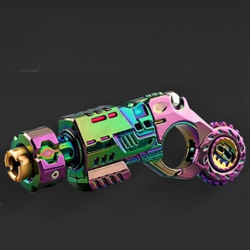 Мини-металлический EDC игрушечный пистолет для снятия стресса, пистолеты для извлечения, роликовый спиннер, механический слайдер, храповое колесо, кольцо для абзаца для взрослых