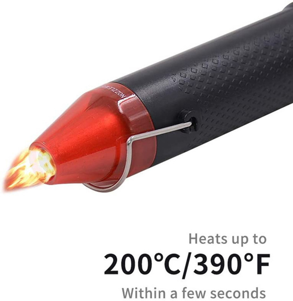 300W elektryczny Mini pistolet do opalania ręczny gorący wiatrówka z 300 szt. Termokurczliwym kolbą do wytłaczania rzemiosła termokurczliwego PVC