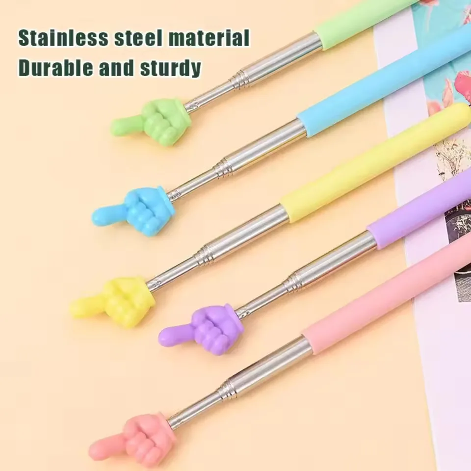 Telescopic Reading Finger Stick Whip Command Stick Click To Read Teaching Aids Teachers Classroom Tool Pointer Finger Stick