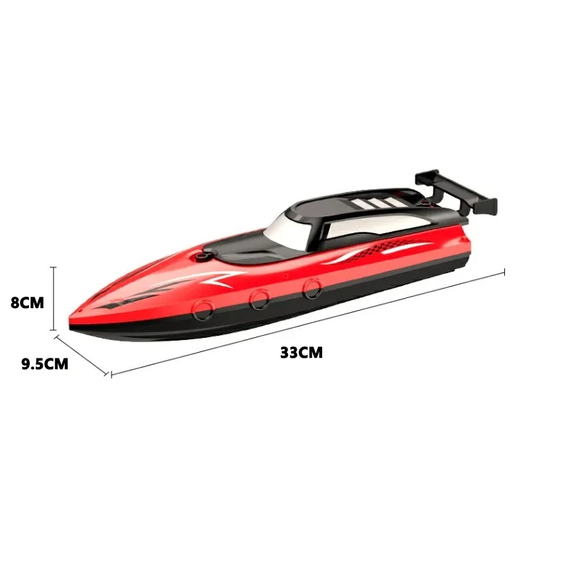 Barco de bateria rc, 2.4ghz, alta velocidade, controle remoto, navio de corrida, barco de velocidade da água, modelo infantil, meninos, piscina ao ar livre, brinquedos, presentes