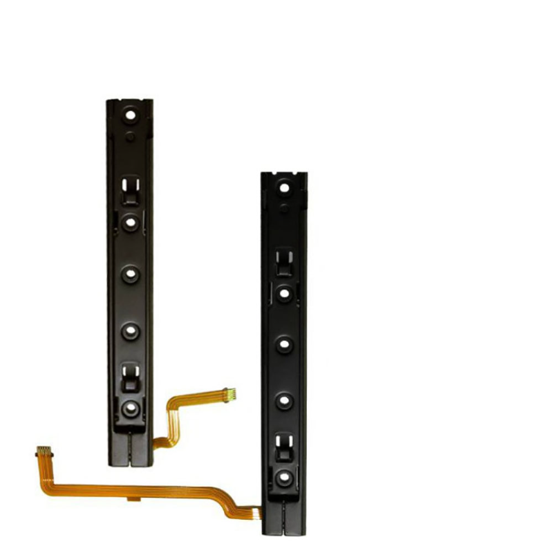 Pieza de reparación Original, riel deslizante derecho e izquierdo con Cable flexible, pieza de fijación para consola OLED Nintendo Switch NS, pista de reconstrucción