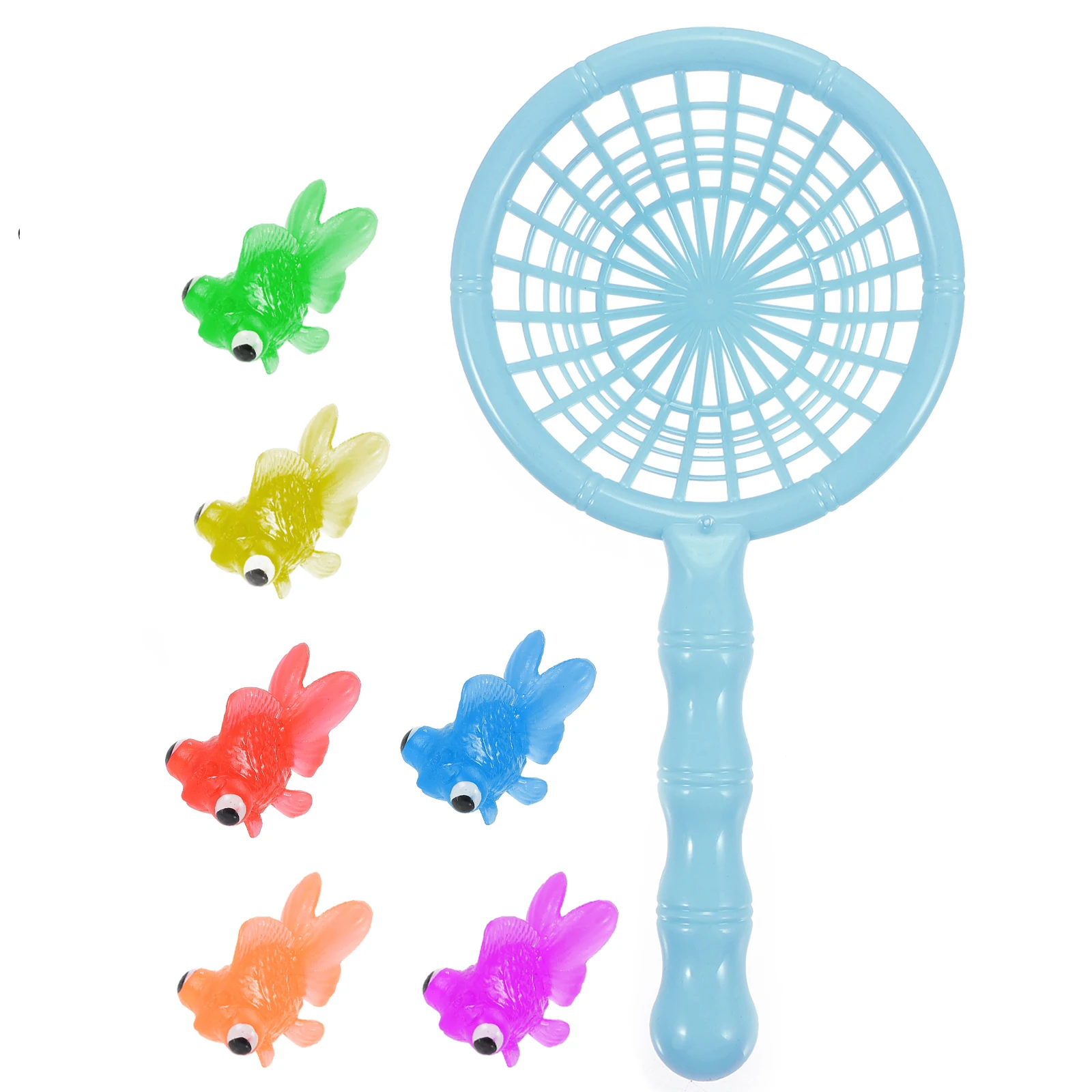 Terno de peixe dourado de borracha macia, banheira de desenho animado com água de pesca e piscina de peixes, kit de água de peixe para crianças pequenas, brinquedos para crianças