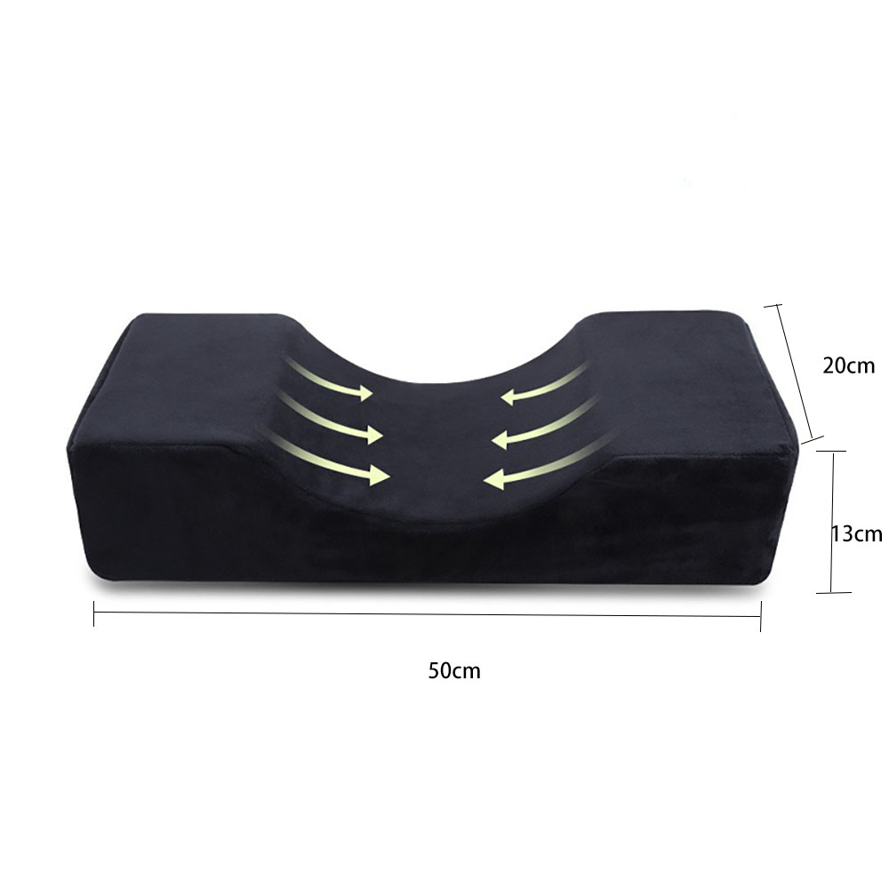 Cuscino per ciglia supporto per il collo cuscino morbido per ciglia innesto ciglia cuscino per estensione ciglia in Memory Foam con salone di trucco tascabile