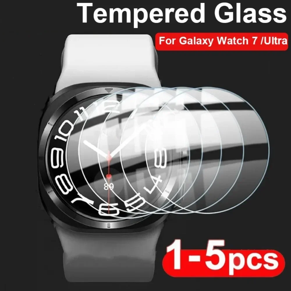 Vidro temperado para samsung galaxy watch 7 ultra/watch 7 fe 40mm 44mm 47mm protetor de tela hd anti-risco película protetora transparente