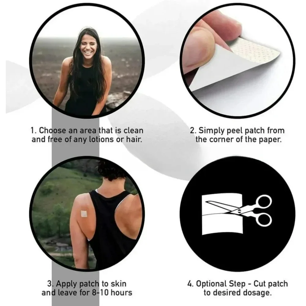 30 Patches GLP-1 Transdermal Patches Support for Women & Men, GLP1 Probiotic for Immune, Gut, Energy, Overall Health