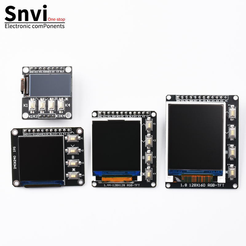 Pantalla TFT 0,96/1,3/1,44/1,8 pulgadas IPS 7P SPI HD módulo LCD a todo color ST7735/ST7789 unidad IC 80*160 240*240