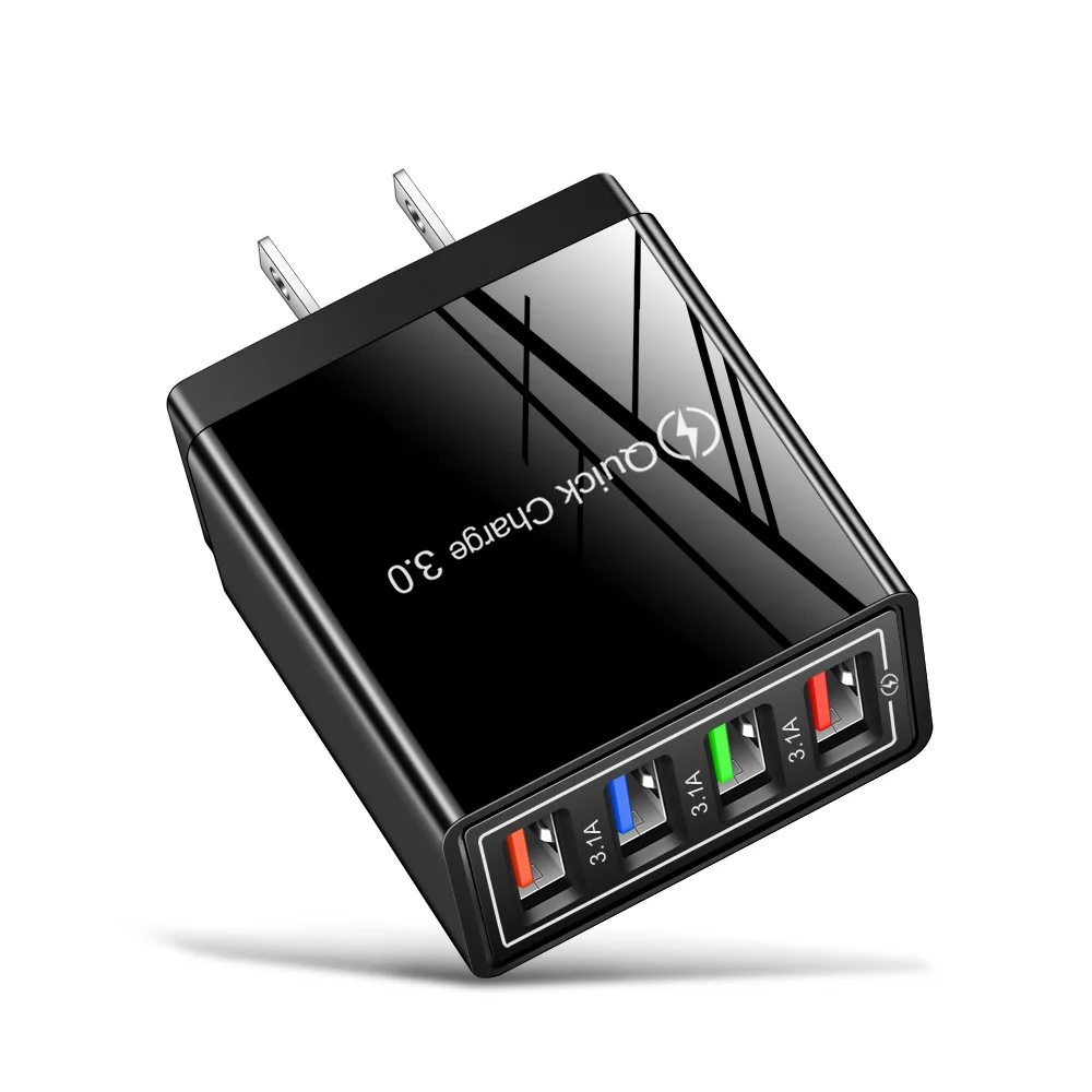 EU UNS Stecker USB Ladegerät Multi Port 4 USB Schnelle Lade Für Telefon Adapter Tablet Tragbare Wand Ladegerät Schnelle Ladegerät Für poco