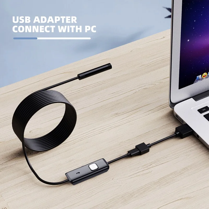 USB-эндоскоп типа C, 2 м/3,5 м, бороскоп для OTG, Android-телефона, ПК с Windows, MacBook, 5,5 мм, 7 мм, инспекционная змеиная камера