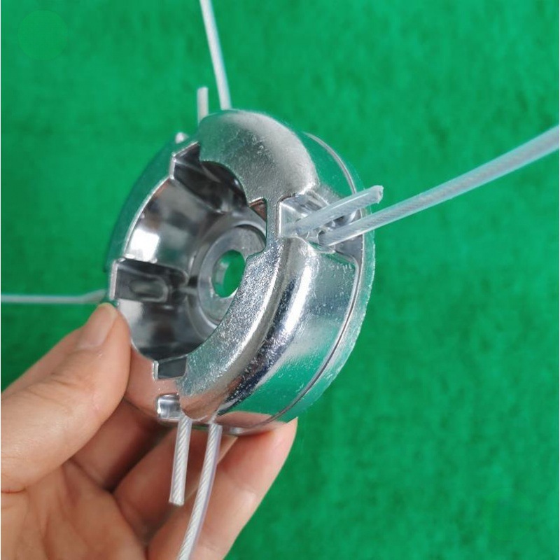 Cabezal de cortacésped Universal de aleación de aluminio y acero de nailon de repuesto para cortacésped, accesorios para cabezal de malezas, 1 Uds.