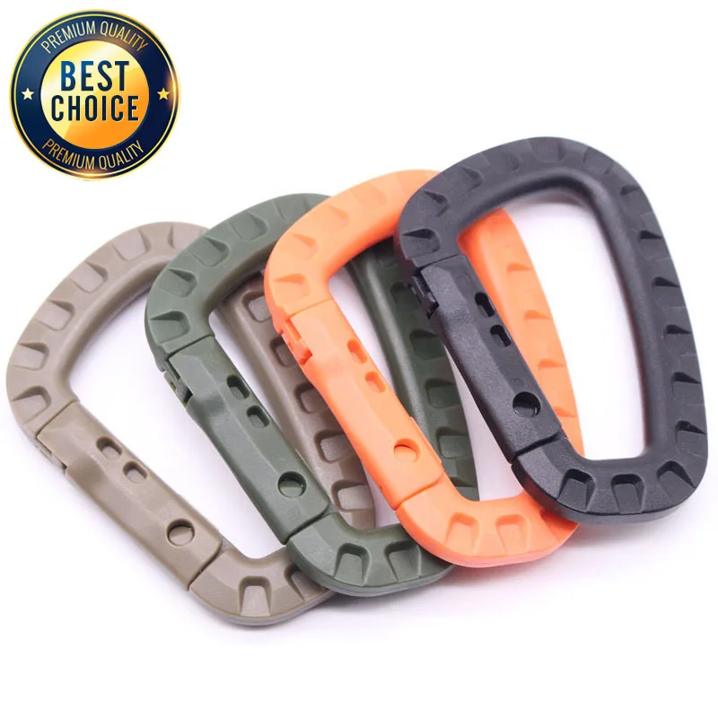 Mosquetón táctico medio para exteriores, hebilla Molle ITW, gancho, mochila, sistema Molle, hebilla D, accesorios deportivos para acampar y escalar