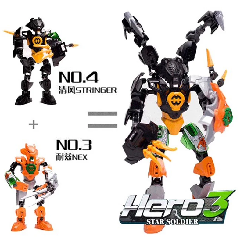Hero โรงงาน Star Warrior Bionicle Building Blocks Furno Evo รวมหุ่นยนต์ Mech รุ่นอิฐของเล่นเด็กคริสต์มาสของขวัญ