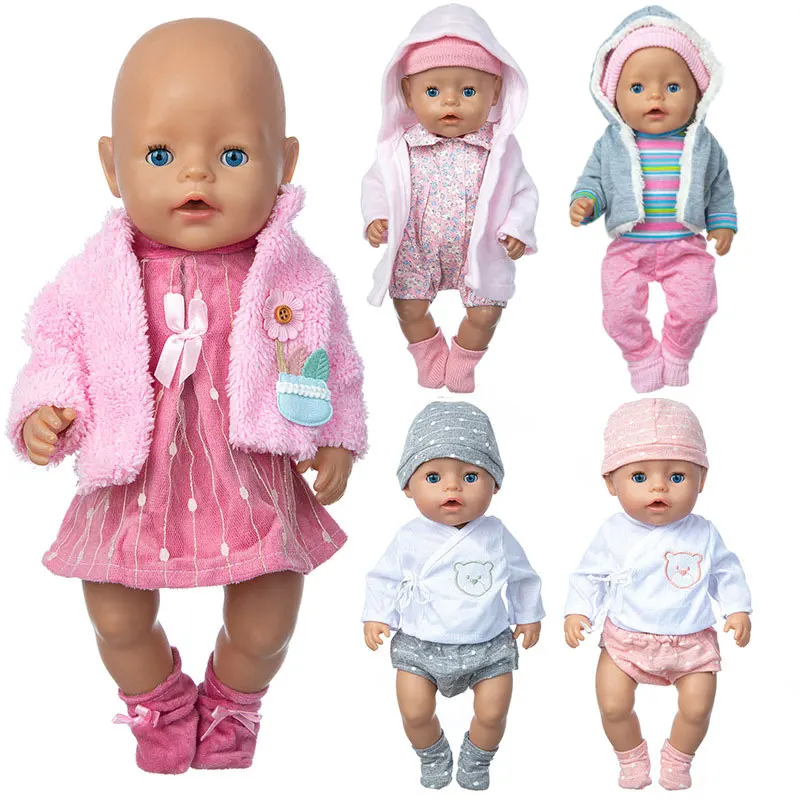 Neue Overalls passen für 43 cm große Babypuppen, 17 Zoll große Reborn-Puppenkleidung und Zubehör