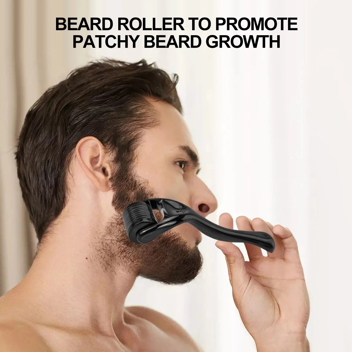 Derma Roller para o crescimento do cabelo, Micro agulha profissional, 540 Face Crescimento da barba