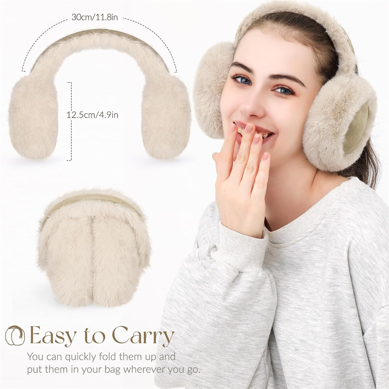 Mulheres camurça de pelúcia earmuffs lã sólida pelúcia quente esqui ao ar livre ciclismo à prova de vento frio inverno fofo orelha muffs earflap