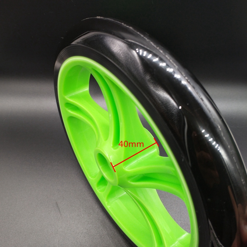 LDHL 2 Pieces Scooter Wheel 200 mm PU Material Wheel Thickness 30 mm ABEC-7 Bearing Scooter Accessories,Blue