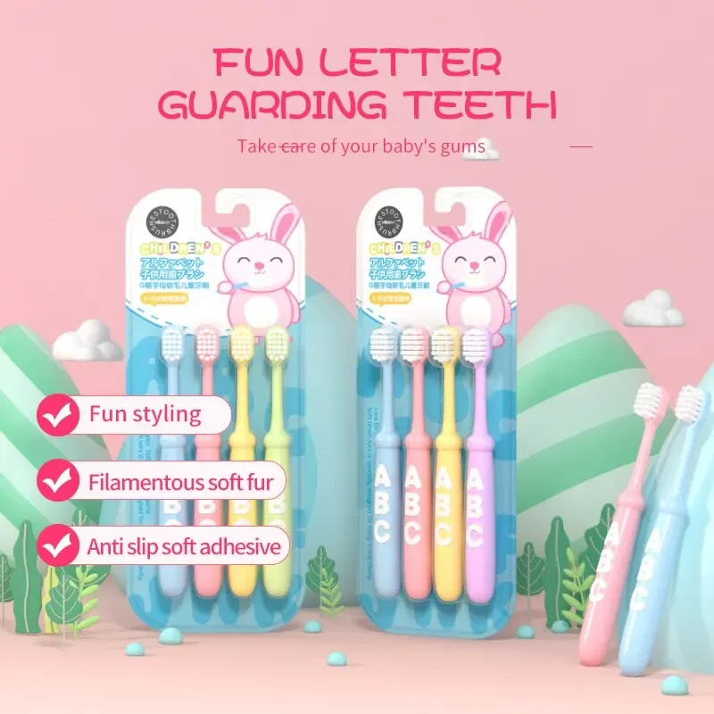 MikolifeQ เด็กน่ารัก S หัวเล็กแปรงสีฟันขนนุ่มแปรงความหนาแน่นสูงลวดไม่ทําลายเหงือกสําหรับเด็กอายุ 6 ปี