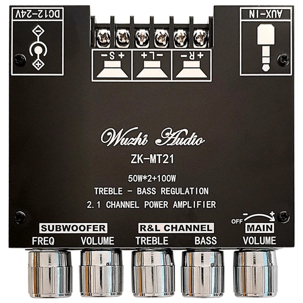 MT21 Kanal Bluetooth 5,0 CS8673E 2,1 Subwoofer Verstärker Bord 50W X 2 + 100W Power Audio Stereo Verstärker bord Bass AMP AUX