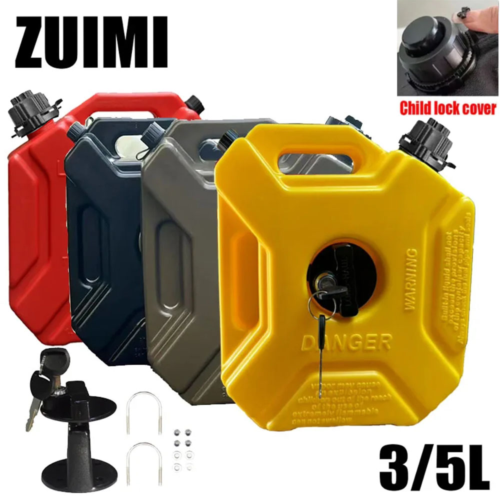 Новинка 2023 года, толстая версия 3/5 л, топливный бак для мотоцикла, бензиновые банки, запасной контейнер для газа, антистатическая банка для Джерри, топливный бак, банка для мотоцикла