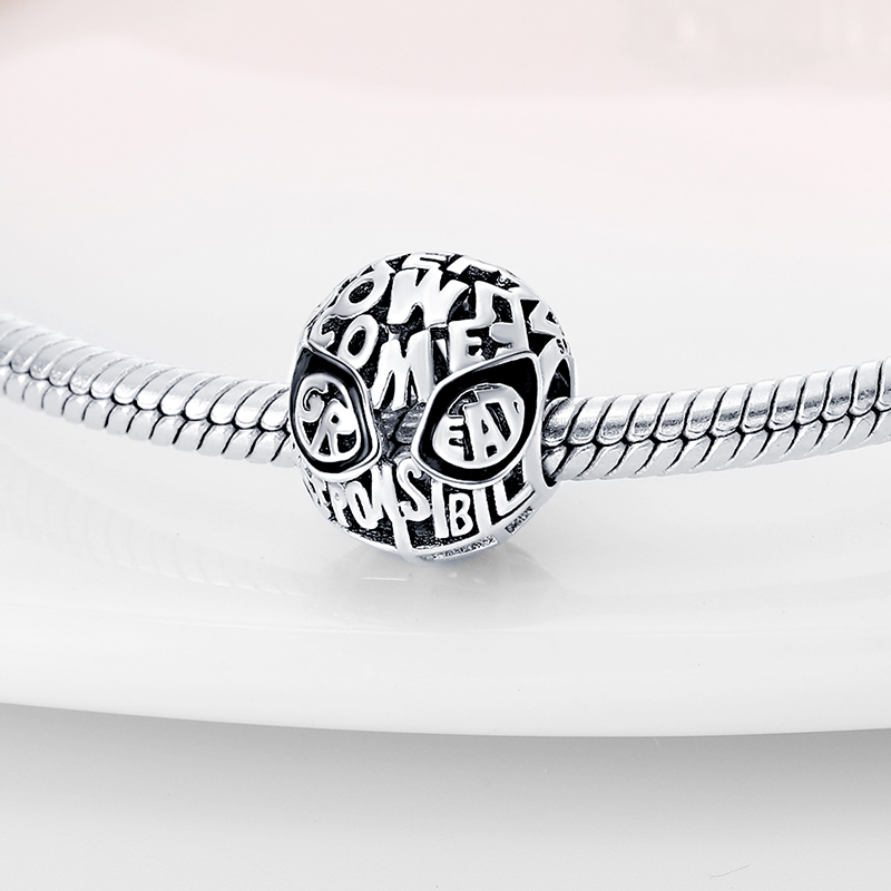 디즈니 925 스털링 실버 레드 스파이더 하트 참 비즈 귀걸이 팔찌 925 오리지널 팔찌에 맞는 DIY 생일 주얼리 선물