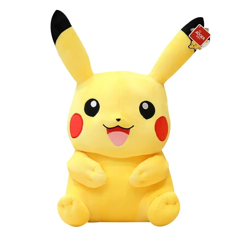 Pokémon Pikachu Brinquedos de pelúcia para crianças, travesseiro macio recheado, Cartoon Japão Anime Elf Doll, Kawaii Kids Doll, Presente de Natal