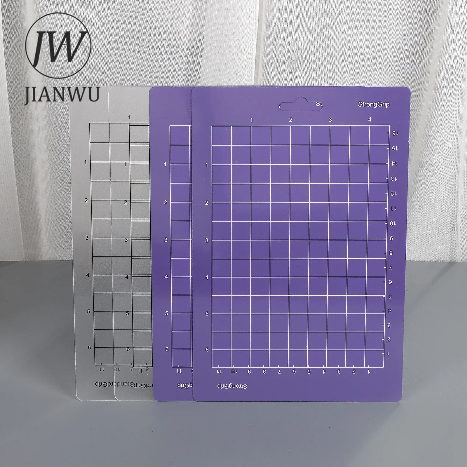 JIANWU 1 Pc or 4 Pcs/set PVC Sticker Material Collage Ease Peel Assist Tool Mat Creative DIY Journal Student Supplies Stationery