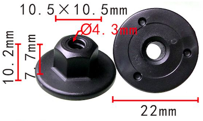 Worldgolden 10 Uds clips automáticos retenedor chasis parachoques trasero para BMW # 07-14-7-169-847