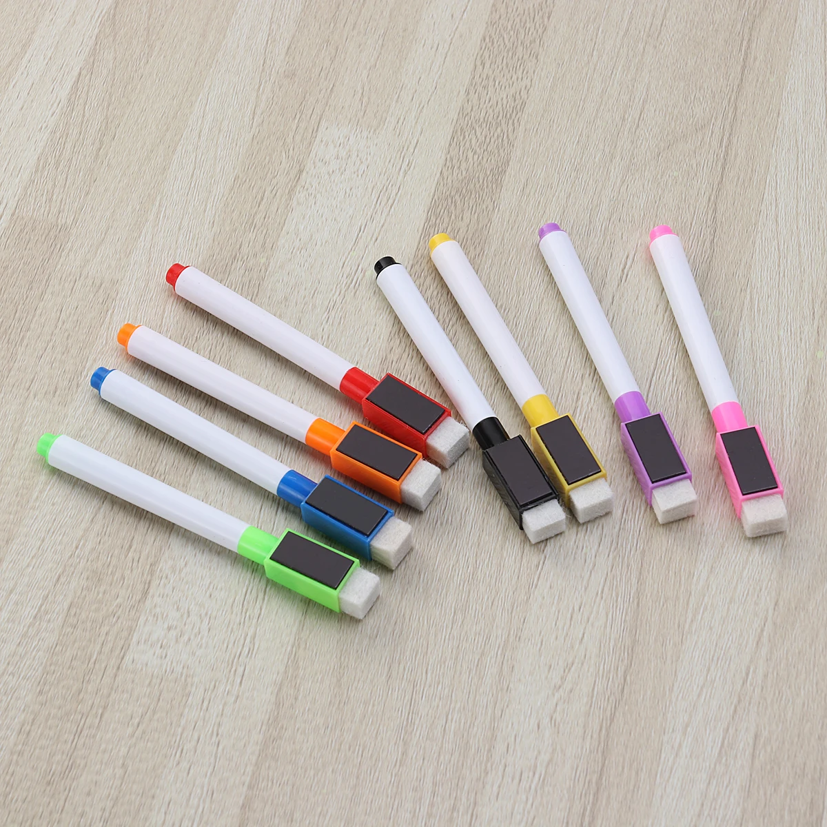 8pcs Magnetic White Board Markers Colorful Drawing Pen for Classroom Office Home No Odor Non Toxic Easy to Erase